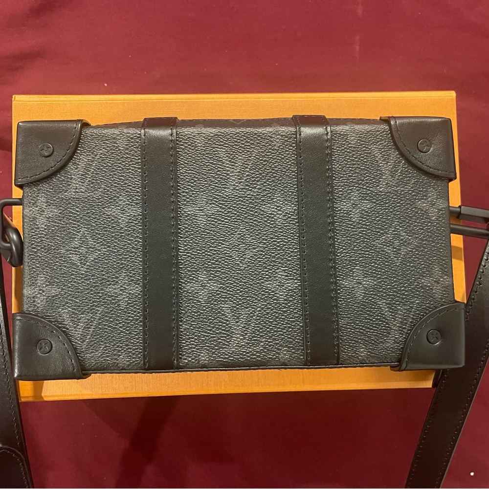 With Box Louis Vuitton Black Monogram Trunk Wallet